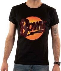 Риза David Bowie Diamond Dogs Logo Unisex Тениска с къс ръкав/Black/Къси - 2