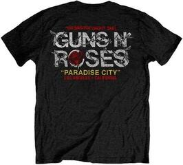 T-Shirt Guns N' Roses Rose Circle Paradise City Unisex Short Sleeve T-Shirt/Black/Short - 1