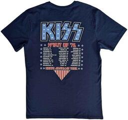 Tričko Kiss Americana Unisex Tričko s krátkym rukávom/Denim Blue/Krátke - 1