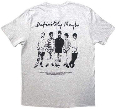 Camiseta de manga corta Oasis Camiseta de manga corta Definitely Maybe Promo Unisex Grey 2XL - 2