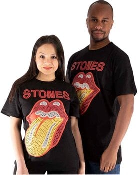 T-Shirt The Rolling Stones T-Shirt Dia Tongue Unisex Black 2XL - 4