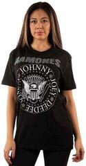 T-shirt Ramones Presidential Seal Embellished Unisex T-shirt de manga curta/Black/Curto - 2