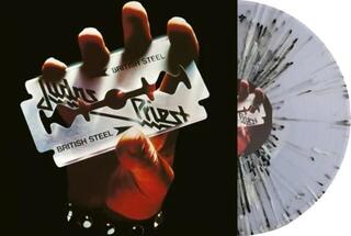 Disco in vinile Judas Priest - British Steel (Black & White Splatter Coloured) (Reissue) (LP) - 1