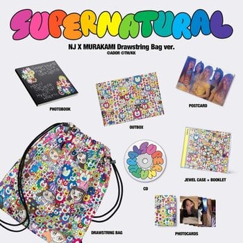 CD de música NewJeans - Supernatural (NJ X MURAKAMI Drawstring Bag version) (CD) - 2