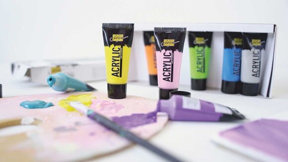 Tinta acrílica Kreul 84177 Set of Acrylic Paints 8 x 20 ml - 2