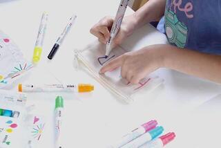 Huopakynä Kreul Junior Set Sarja tekstiilimerkkejä 7 kpl - 3