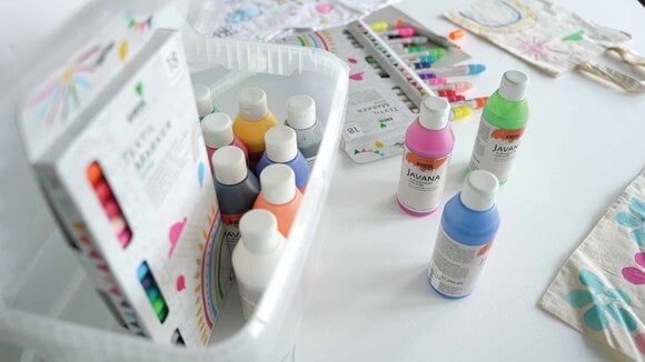 Peinture pour tissu Kreul Big Box Ensemble de couleurs pour les textiles - 3