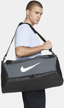 Livsstil rygsæk / taske Nike Brasilia Duffel Bag Black/Cool Grey 60 L Sportstaske - 11