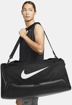 Mochila / Bolsa Lifestyle Nike Brasilia Duffel Bag Black/White 95 L Bolsa de deporte - 10