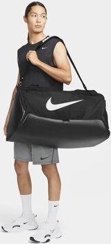 Lifestyle Σακίδιο Πλάτης / Τσάντα Nike Brasilia Duffel Bag Black/White 95 L Αθλητική τσάντα - 11