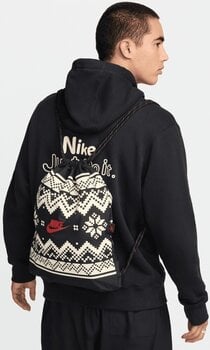 Városi hátizsák / Táska Nike Heritage Holiday Drawstring Bag Black/White Fair Isle Sporttáska - 6