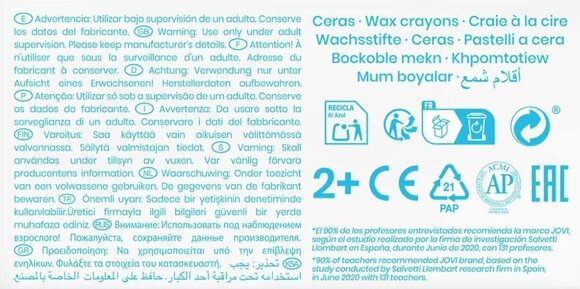 Wachse Jovi Jumbo Easy Wachse Light Blue 12 stk - 4