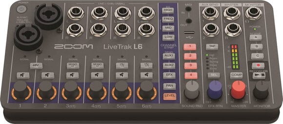 Wielośladowe kompaktowe studio Zoom LiveTrak L-6 Wielośladowe kompaktowe studio - 2