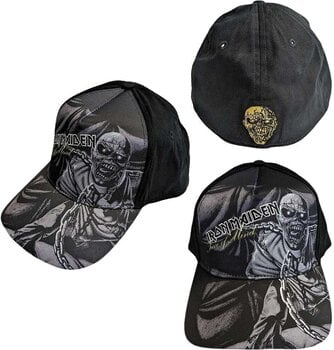 Cappellino Iron Maiden Cappellino Piece Of Mind Greyscale Black - 4