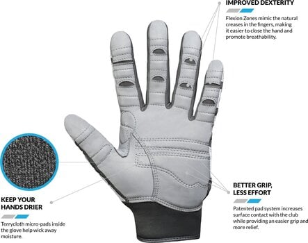 Gloves Bionic Relief 2.0 White White Worn on Left Hand S Mens gloves - 2