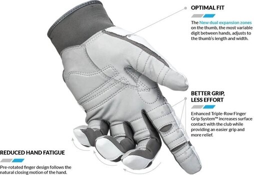 Gloves Bionic Relief 2.0 White White Worn on Left Hand 2XL Mens gloves - 4