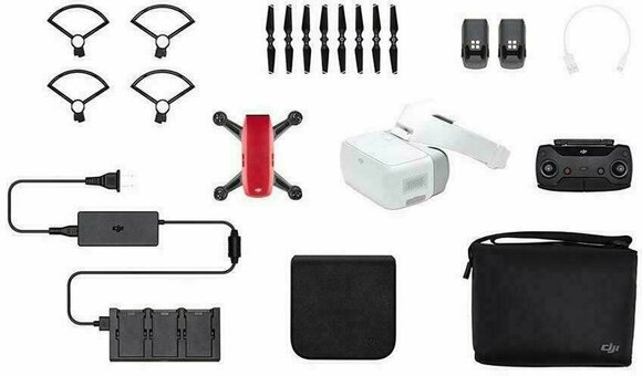 Drón DJI Spark Fly More Combo Lava Red Version + Goggles - DJIS0203CG - 2