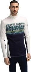 Hiihto t-paita / huppari Dale of Norway Vail Mens Half Zip Baselayer Navy/Off White XL Villapaita - 1