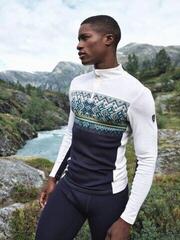 Hiihto t-paita / huppari Dale of Norway Vail Mens Half Zip Baselayer Navy/Off White XL Villapaita - 4