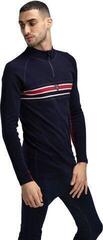 Hiihto t-paita / huppari Dale of Norway Aksla Mens Half Zip Baselayer Navy/Red/Off White S Villapaita - 3