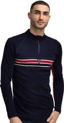 Hiihto t-paita / huppari Dale of Norway Aksla Mens Half Zip Baselayer Navy/Red/Off White S Villapaita - 4