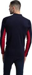 Hiihto t-paita / huppari Dale of Norway Aksla Mens Half Zip Baselayer Navy/Red/Off White S Villapaita - 5