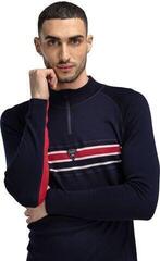 Hiihto t-paita / huppari Dale of Norway Aksla Mens Half Zip Baselayer Navy/Red/Off White S Villapaita - 6