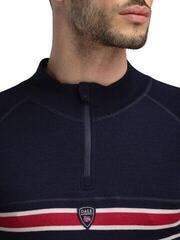 Hiihto t-paita / huppari Dale of Norway Aksla Mens Half Zip Baselayer Navy/Red/Off White S Villapaita - 7