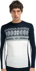 Ski T-shirt / Hoodie Dale of Norway Vail Mens Crew Neck Baselayer Off White/Navy XL Jumper - 1