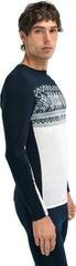 Ski T-shirt / Hoodie Dale of Norway Vail Mens Crew Neck Baselayer Off White/Navy XL Jumper - 2
