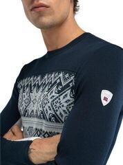 Ski T-shirt / Hoodie Dale of Norway Vail Mens Crew Neck Baselayer Off White/Navy XL Jumper - 4