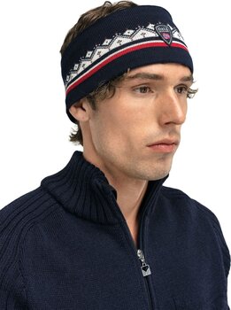 Hoofdband Dale of Norway Moritz Headband Navy/Raspberry/Off White UNI Hoofdband - 2