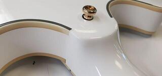 Semi-Acoustic Guitar Sire Larry Carlton H7 White Semi-Acoustic Guitar (Damaged) - 2