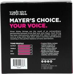 Elektromos gitárhúrok Ernie Ball John Mayer Silver Slinky Nickel Wound Electric Guitar Strings 6 Pack Elektromos gitárhúrok - 1
