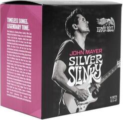 Elektromos gitárhúrok Ernie Ball John Mayer Silver Slinky Nickel Wound Electric Guitar Strings 6 Pack Elektromos gitárhúrok - 2