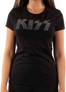 T-shirt Kiss Logo Womens Black L T-shirt - 3