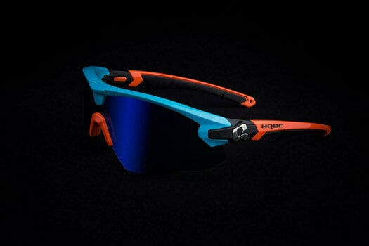 Cyklistické okuliare HQBC Qert Plus 3in1 Blue/Blue/Orange/Clear Cyklistické okuliare - 8