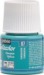 Barva za tekstil Pébéo Setacolor Barva za tkanine 87 Turquoise 45 ml 1 kos - 2
