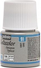 Boja za tekstil Pébéo Setacolor Боја за платно 91 Gray 45 ml 1 kom - 2