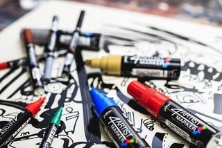 Felt-Tip Pen Pébéo 4Artist Marker 2 mm Silver 1 pc - 6