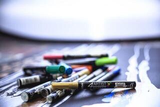 Felt-Tip Pen Pébéo 4Artist Marker 2 mm Gold 1 pc - 6