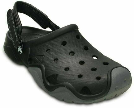 Zapatos para hombre de barco Crocs Swiftwater Clog Men Black/Charcoal 45-46 - 3