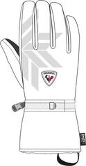 Ski Gloves Rossignol Romy Womens IMPR White L Ski Gloves - 1
