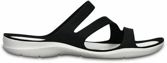 Womens Sailing Shoes Crocs Women's Swiftwater Sandal Black/White 37-38 - 2