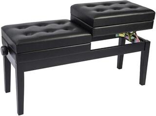 Taburete de piano dúo Pianonova HY-PJ026 Taburete de piano dúo Black Gloss - 1