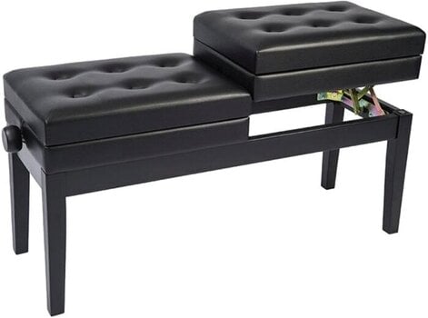 Dvojitá klavírna stolička
 Pianonova HY-PJ026 Dvojitá klavírna stolička Black Gloss - 2