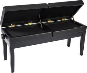 Taburete de piano dúo Pianonova HY-PJ026 Taburete de piano dúo Black Gloss - 2