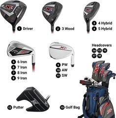 Golfset Callaway XR Black/Silver/AW-Driver 10,5°-Putter-3 FW-4H-5-PWSW - 3
