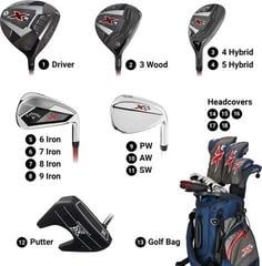 Kompletan set Callaway XR Black/Silver/AW-Driver 10,5°-Putter-3 FW-4H-5-PWSW - 3
