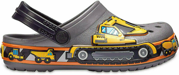 Pantofi de Navigatie Crocs Crocband Fun Lab Graphic Clog Kids Slate Grey 24-25 - 3